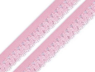 Wäschegummi verziert Breite 15mm Rosa